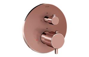 VitrA Origin Integrated Thermostatic Shower Mixer Valve - Soft Copper